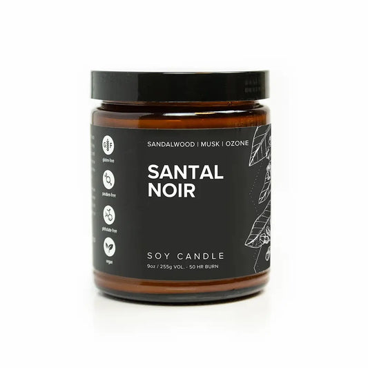 Santal Noir Natural Soy Candle 9 oz